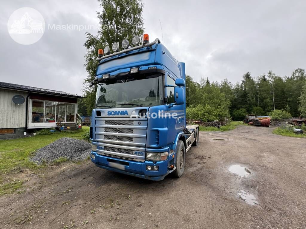 Scania R 124 GB hook lift truck