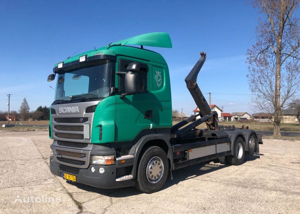 Scania R 440 HAKOWIEC MEILLER 20T camión con gancho - Autoline