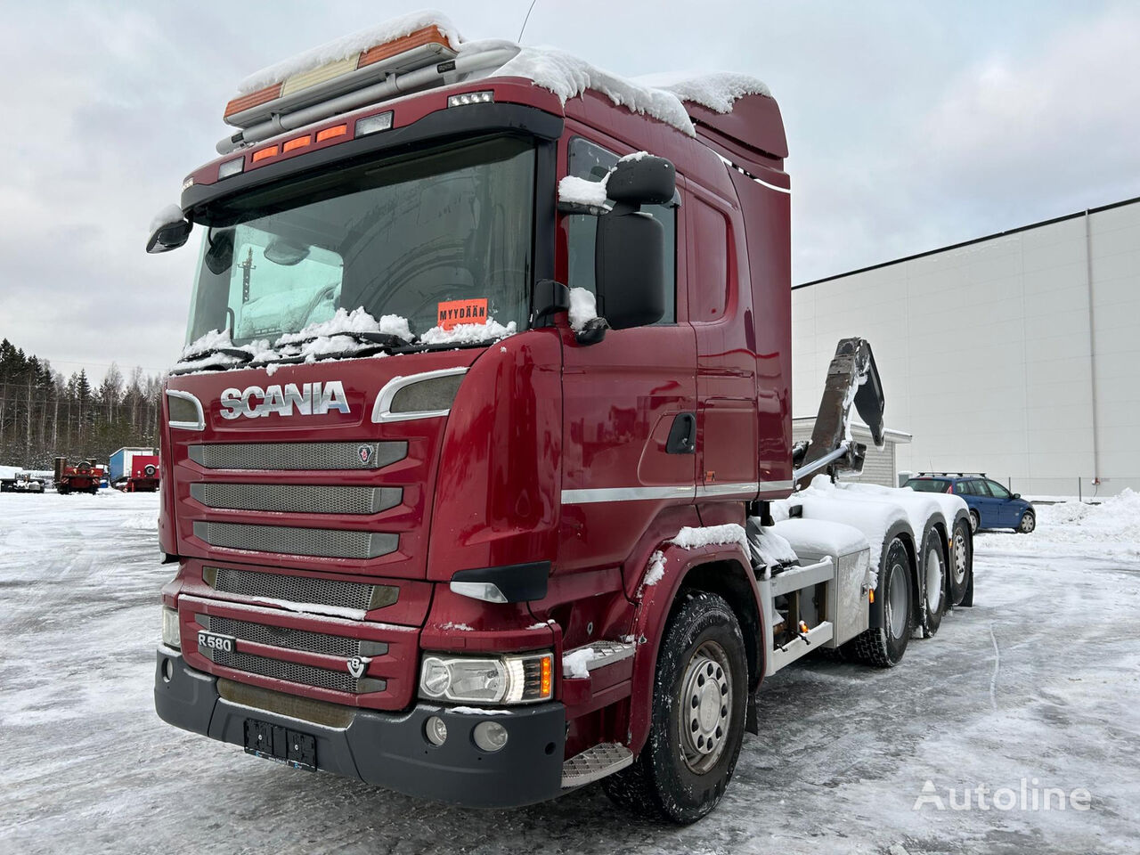 Scania R 580 | V8 | Multilift XR 20 ton | EURO 6 hook lift truck