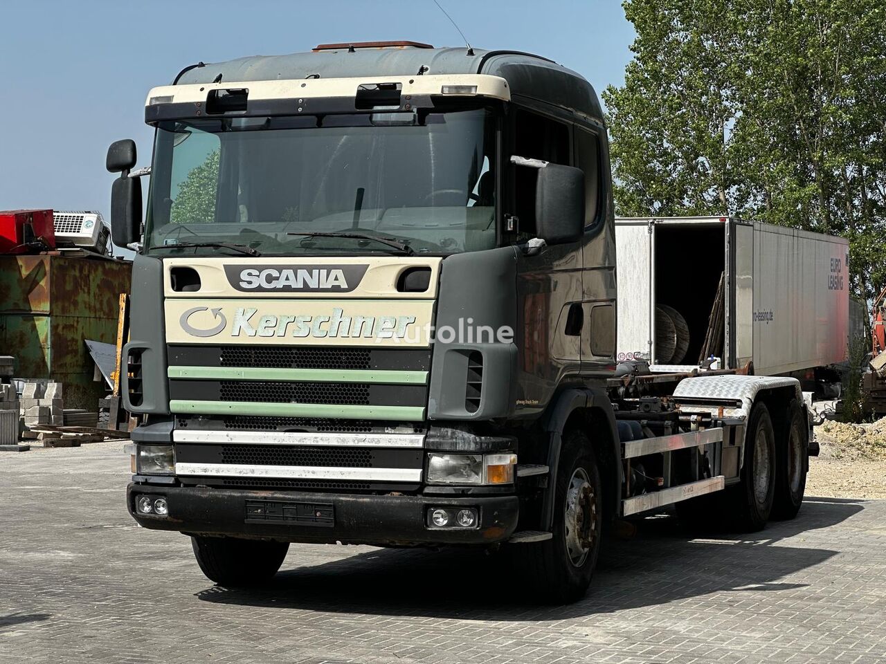 Scania R124 CA  hook lift truck