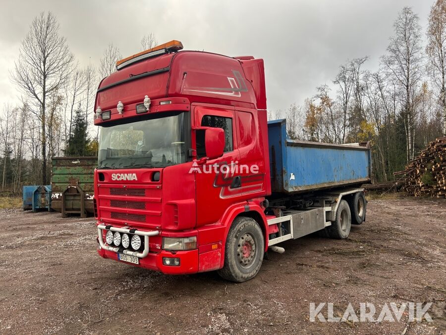 Scania R144 6X2 hook lift truck