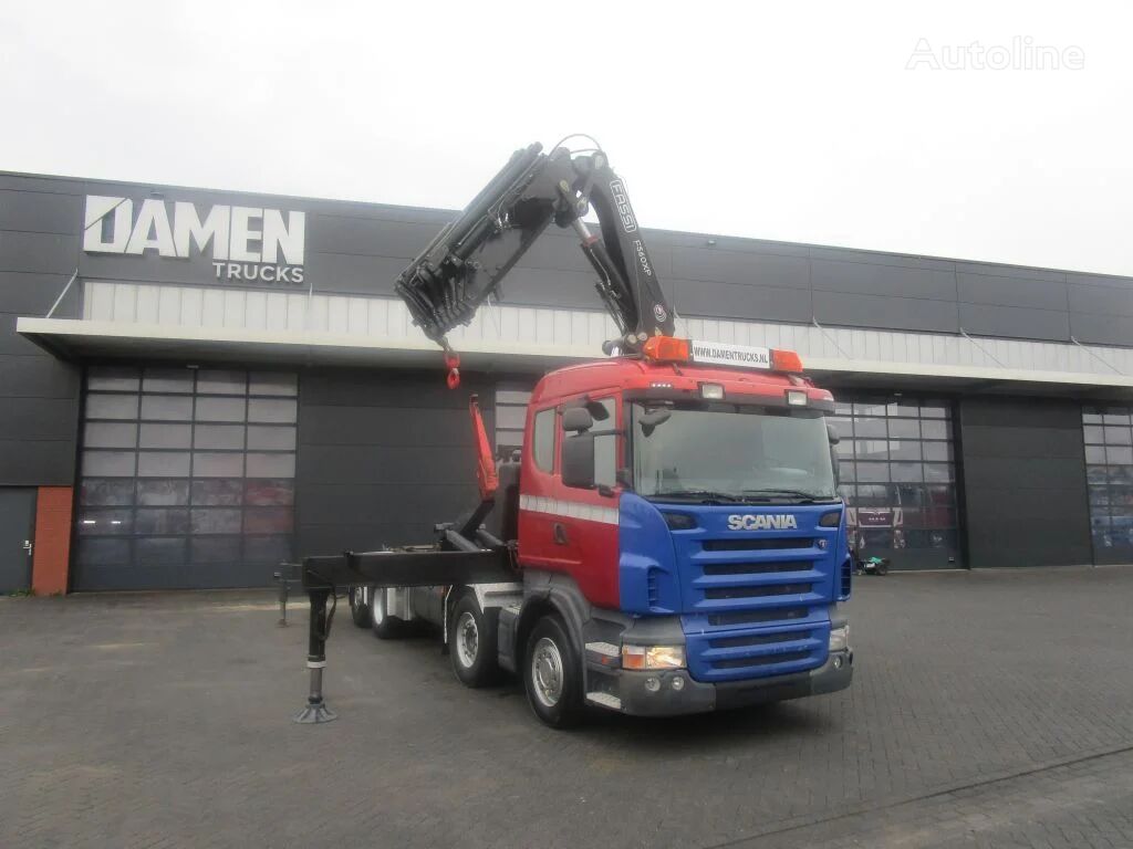 крюковой мультилифт Scania R440 R 440 LB 8x2 FASSI F 560 AXP 26 + AJK Haakarmsysteem