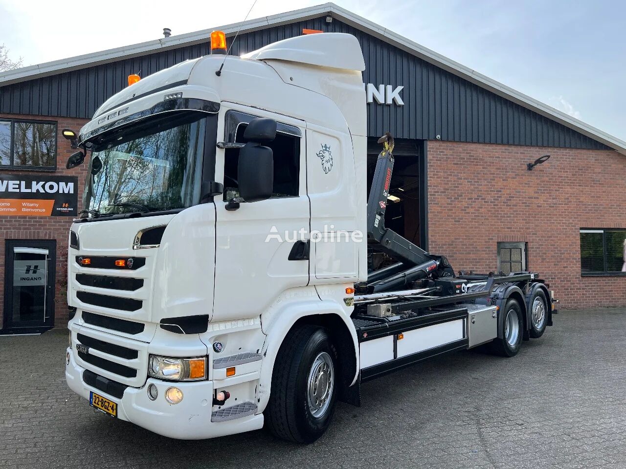 Scania R450 6X2 25T HIAB Haakarm Hooklift Remote, NL Truck! フックリフトトラック