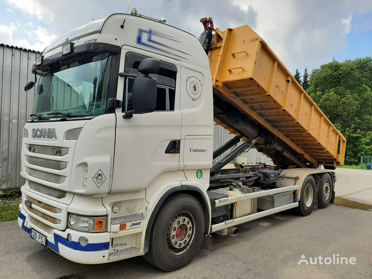 camion ampliroll Scania R480 LB6X2*4HNA EURO5 + HIAB 21T + INTERCOOLER 353kW