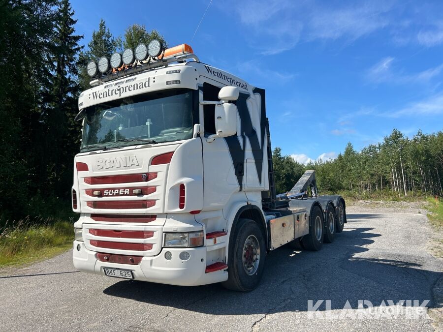 Scania R480LB 8X4 hook lift truck