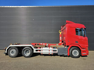 Scania R520 V8 6x2 HOOKLIFT / FULL AIR / RETARDER hook lift truck