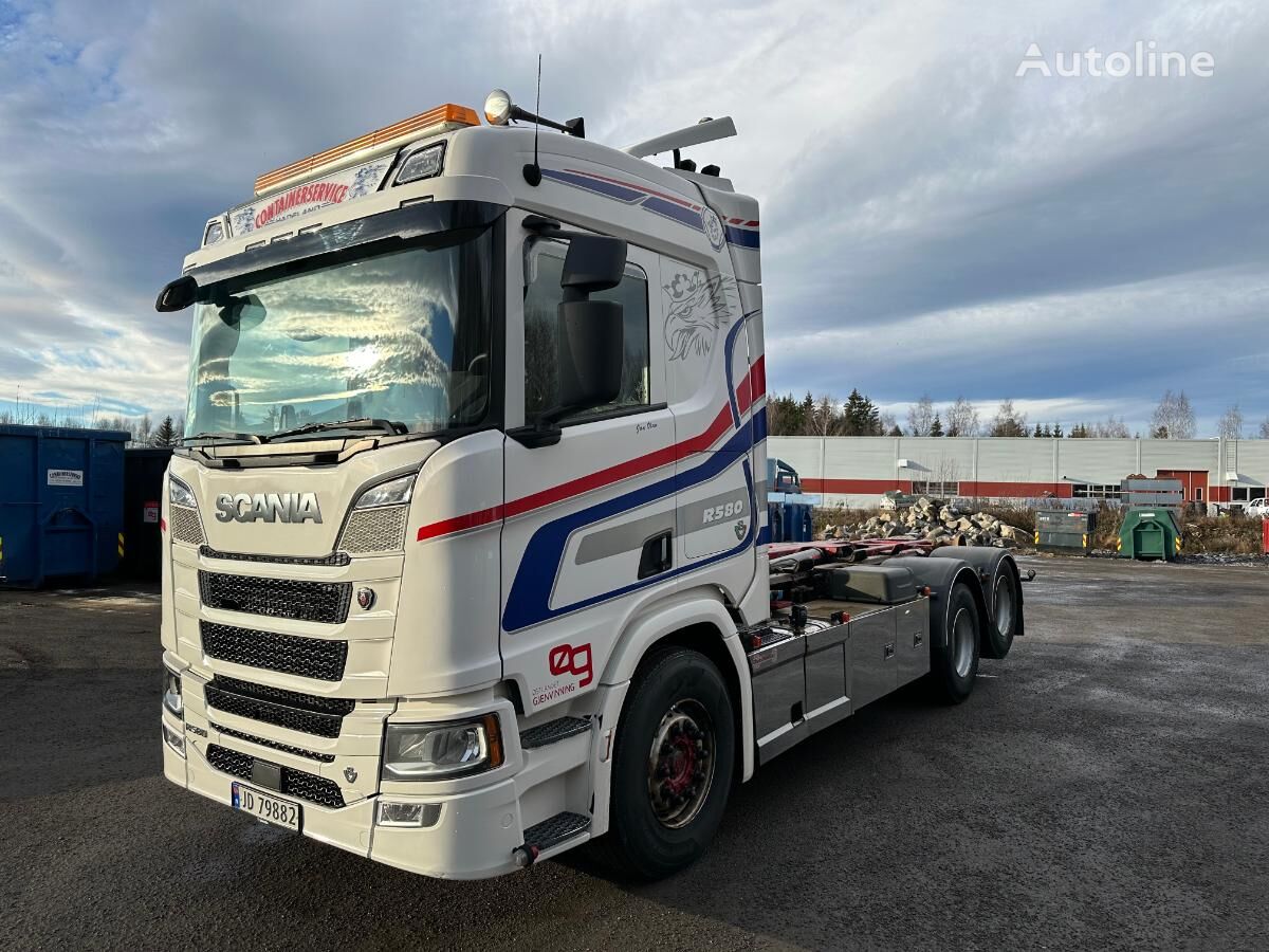 Scania R580 haakarm vrachtwagen