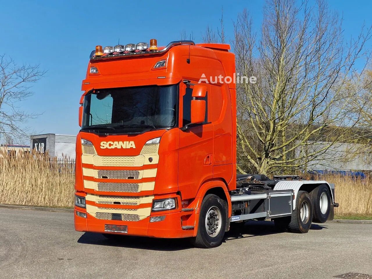 Scania S500 6x2 | 25 ton haakarm | vollucht geveerd | full air | kamion rol kiper - Autoline
