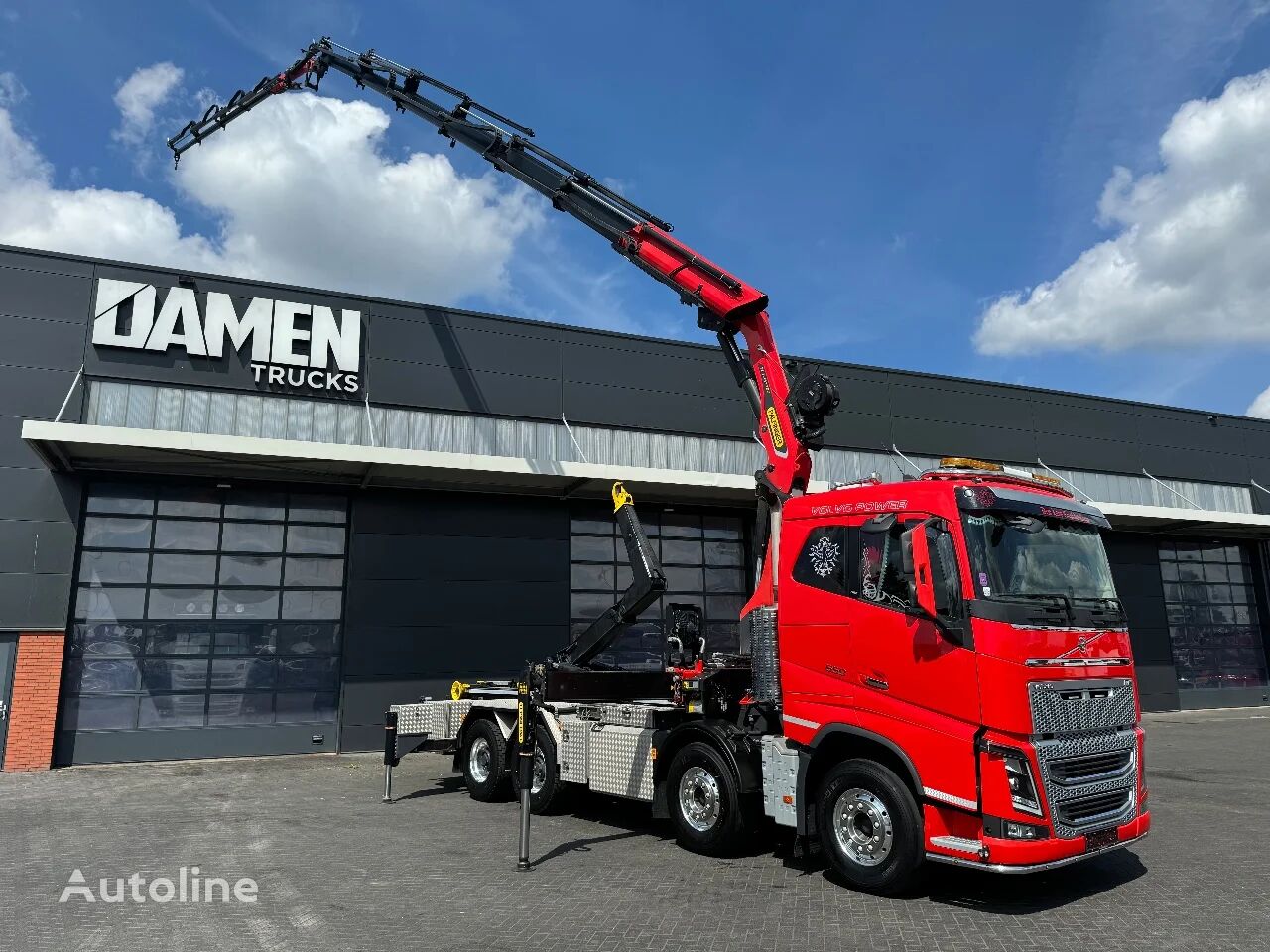 후크리프트 트럭 Volvo FH 16.650 8x4 Palfinger PK 37.002 TEC E + JIB PJ 090 C ( Bj 2022