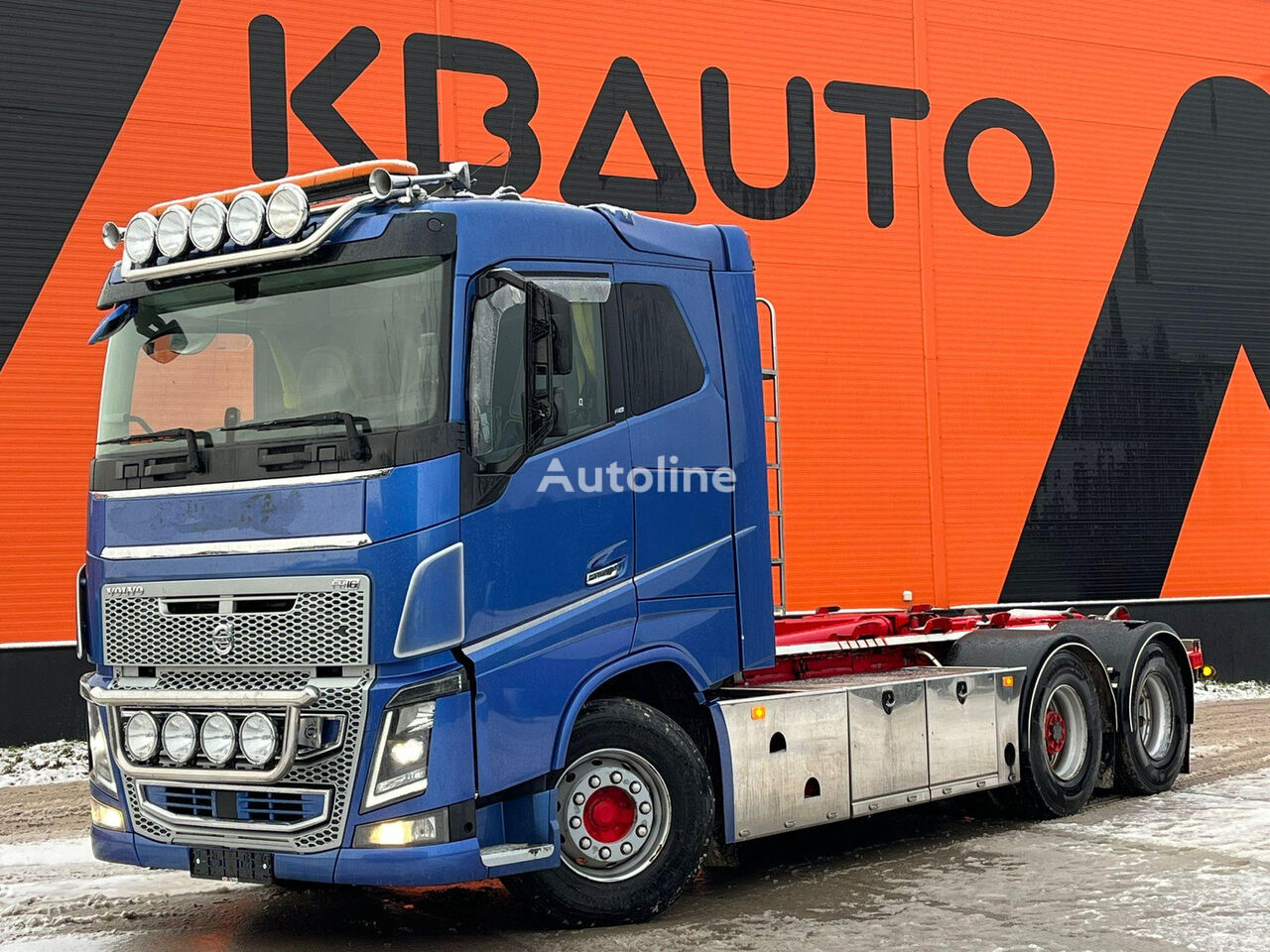 Volvo FH 16 750 6x2 HIAB XR 18 ton / L=5200 mm lastväxlare lastbil - Autoline