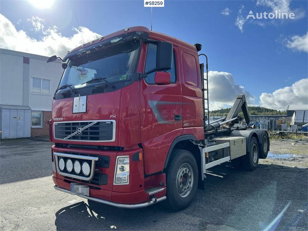 Volvo FH 480 Hook Truck with Zetterbergs flatbed, see vi hook lift truck