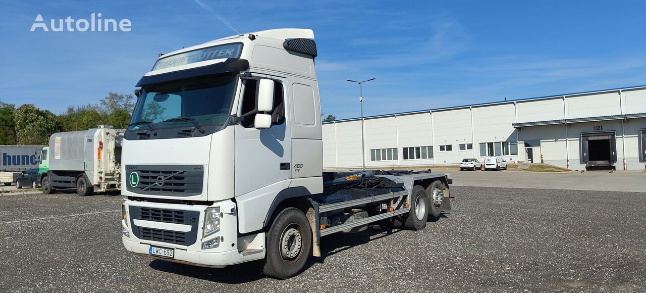 Volvo FH13 460 lastväxlare lastbil + containerchassi trailer