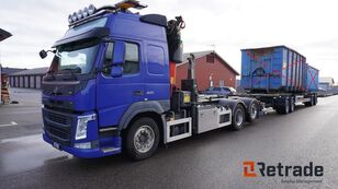 Volvo FM 420 lastväxlare lastbil + containerchassi trailer