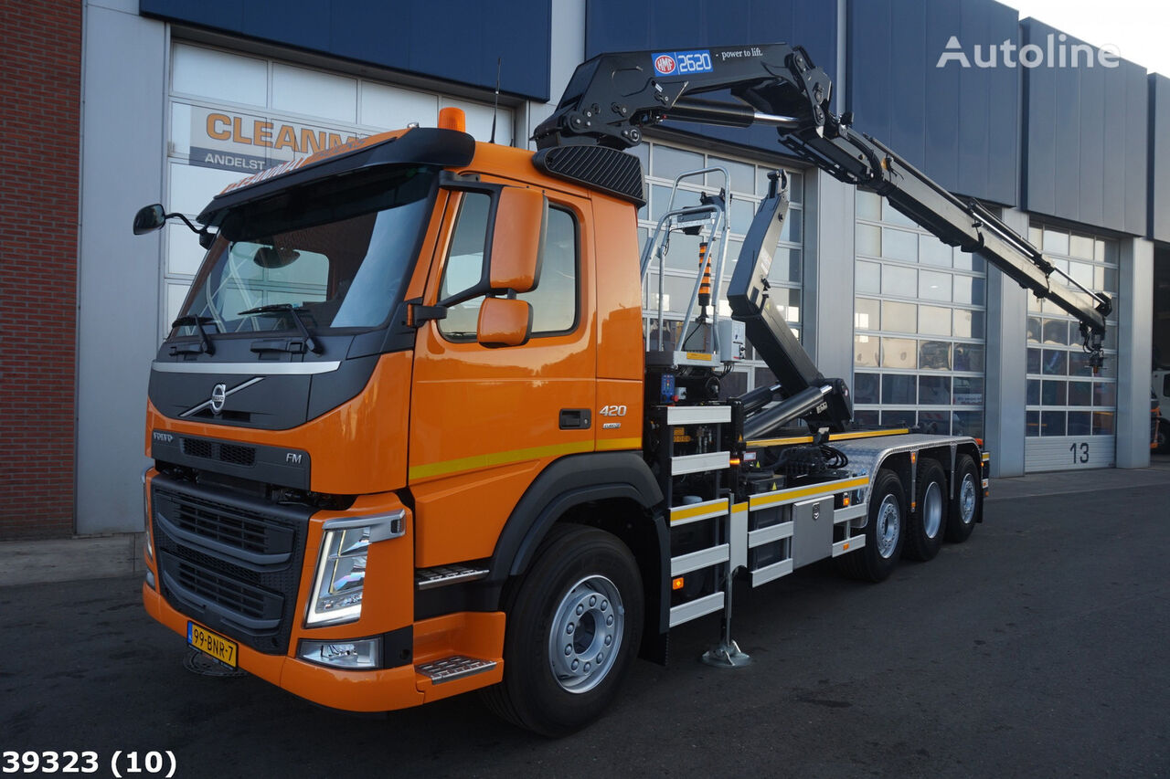 Volvo FM 420 8x2 HMF 26 ton/meter laadkraan kamion rol kiper