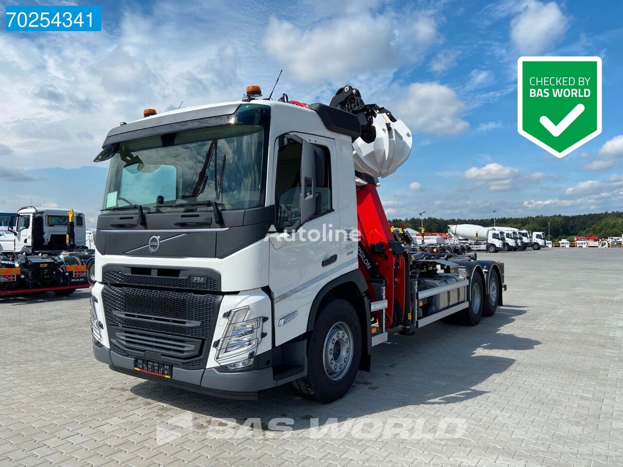 nový hákový nosič kontejnerů Volvo FM 460 6X2 Palfinger EPSILON Q150Z96 Crane Kran 20T Hook Euro 6