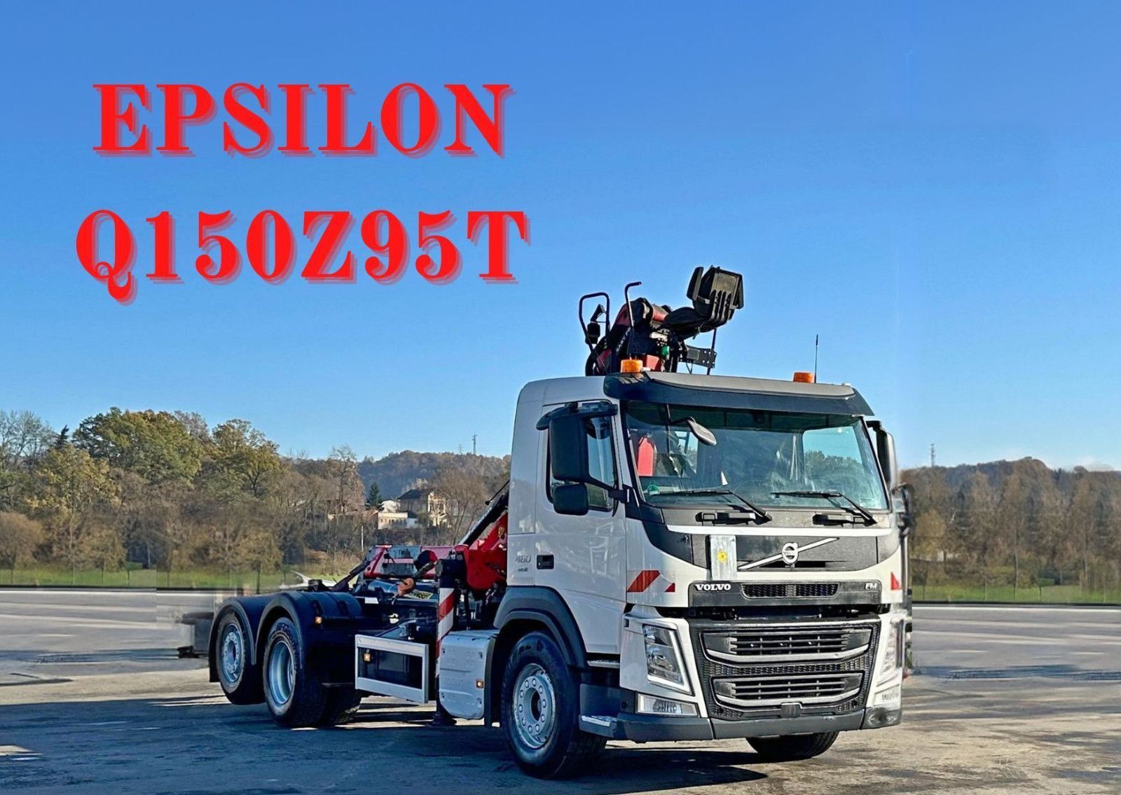 Volvo FM 460 * Abrollkipper + EPSILON Q150Z95T + FUNK emelőhorgos teherautó