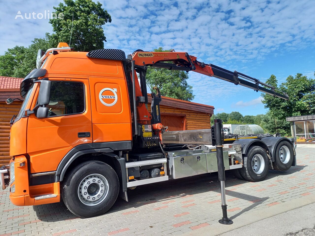 sunkvežimis su keliamuoju kabliu Volvo FM 6x2, 470, HOOKLIFT+CRANE