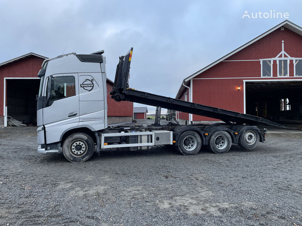 крюковой мультилифт Volvo FM500 8×4 vaijerivaihtolava-auto