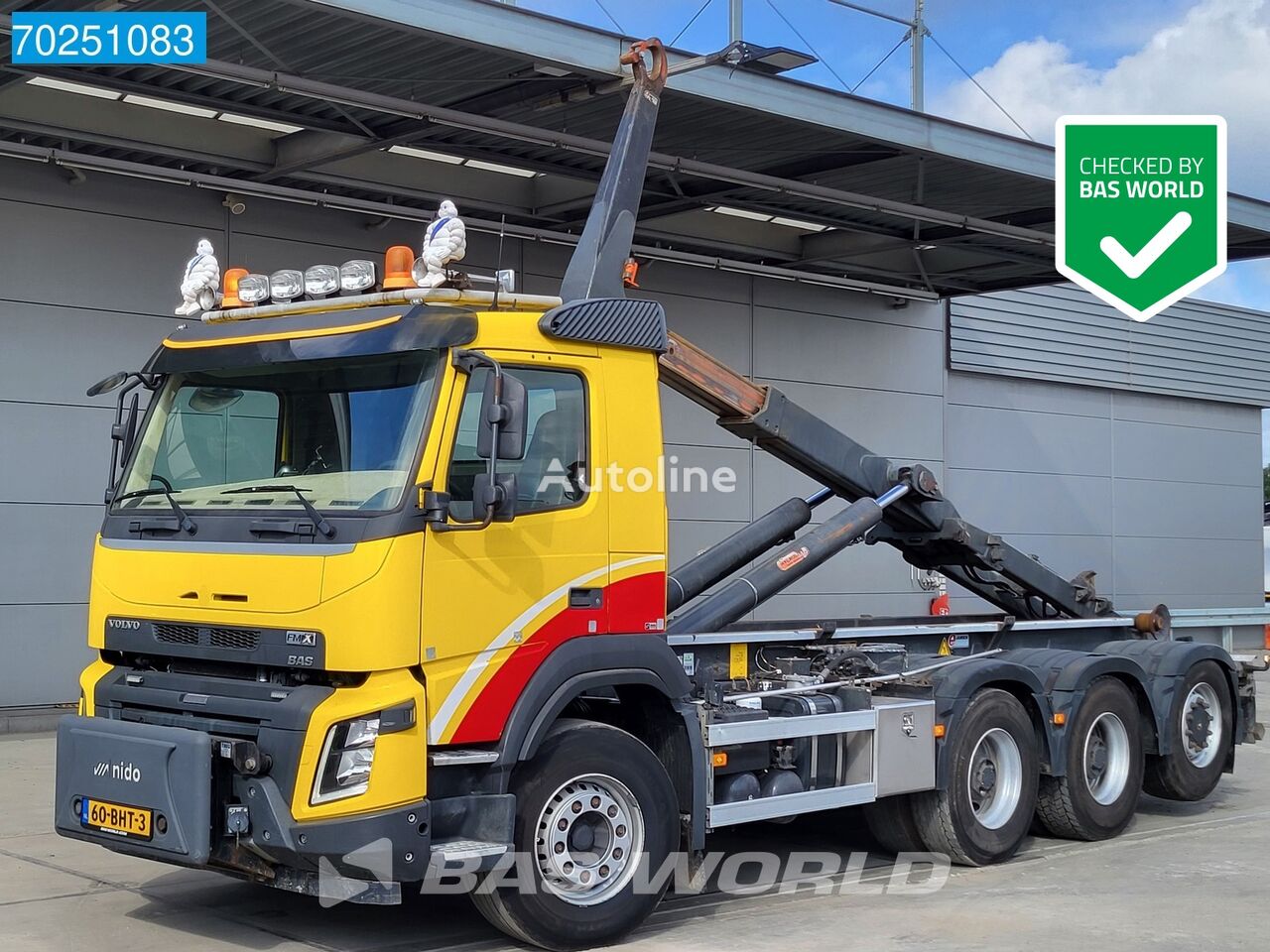 Volvo FMX 460 8X4 NL-Truck 25T AJK hook VEB+ Big-Axle Lift+Lenkachse E hook lift truck
