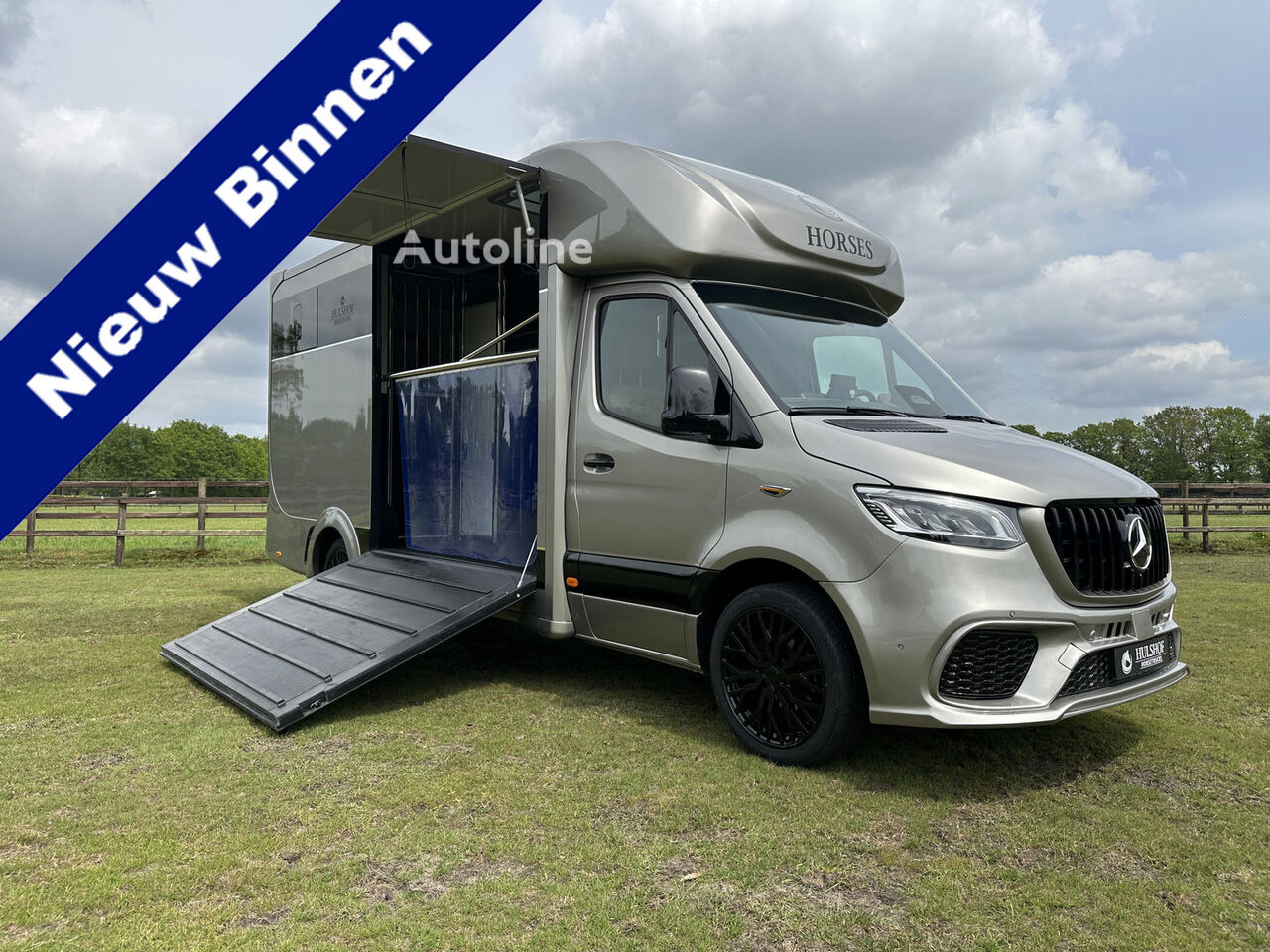 Mercedes-Benz Sprinter 317 AMG XXL 2-paards paardenvrachtwagen hestebil - Autoline