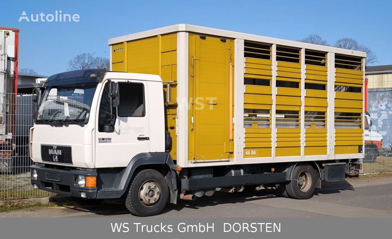 camion chevaux MAN L 2000  12.224 mit KABA Doppelstock Vollalu