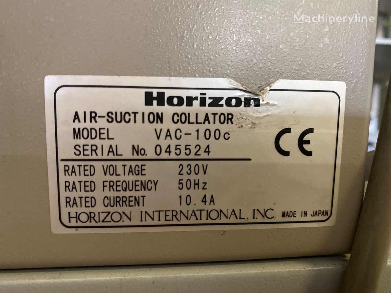 Horizon VAC 100 encuadernadora