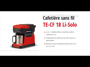 nieuw Einhell TE-CF 18 Li-Solo koffiemachine