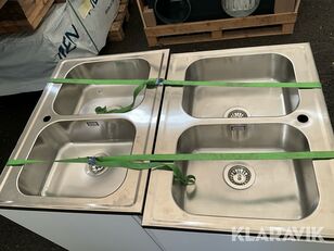 Diskb&auml;nk med sk&aring;p 2st commercial sink