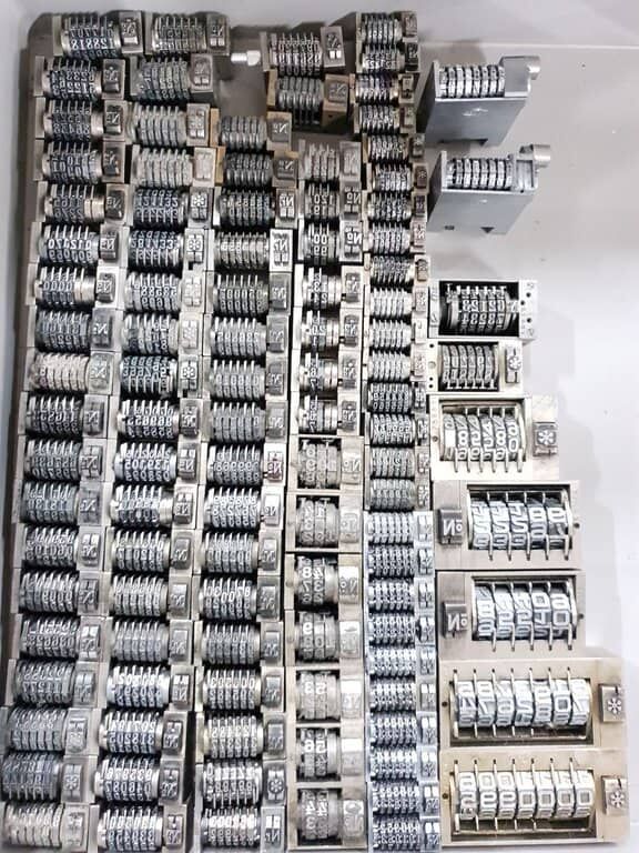 тигельный пресс Letter Press Numbering units for Tiegel - Cylinder Suenuem - Lei