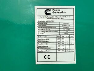 genset diesel Cummins D250 D5 Stamford 250 kVA Silent generatorset 2019 !