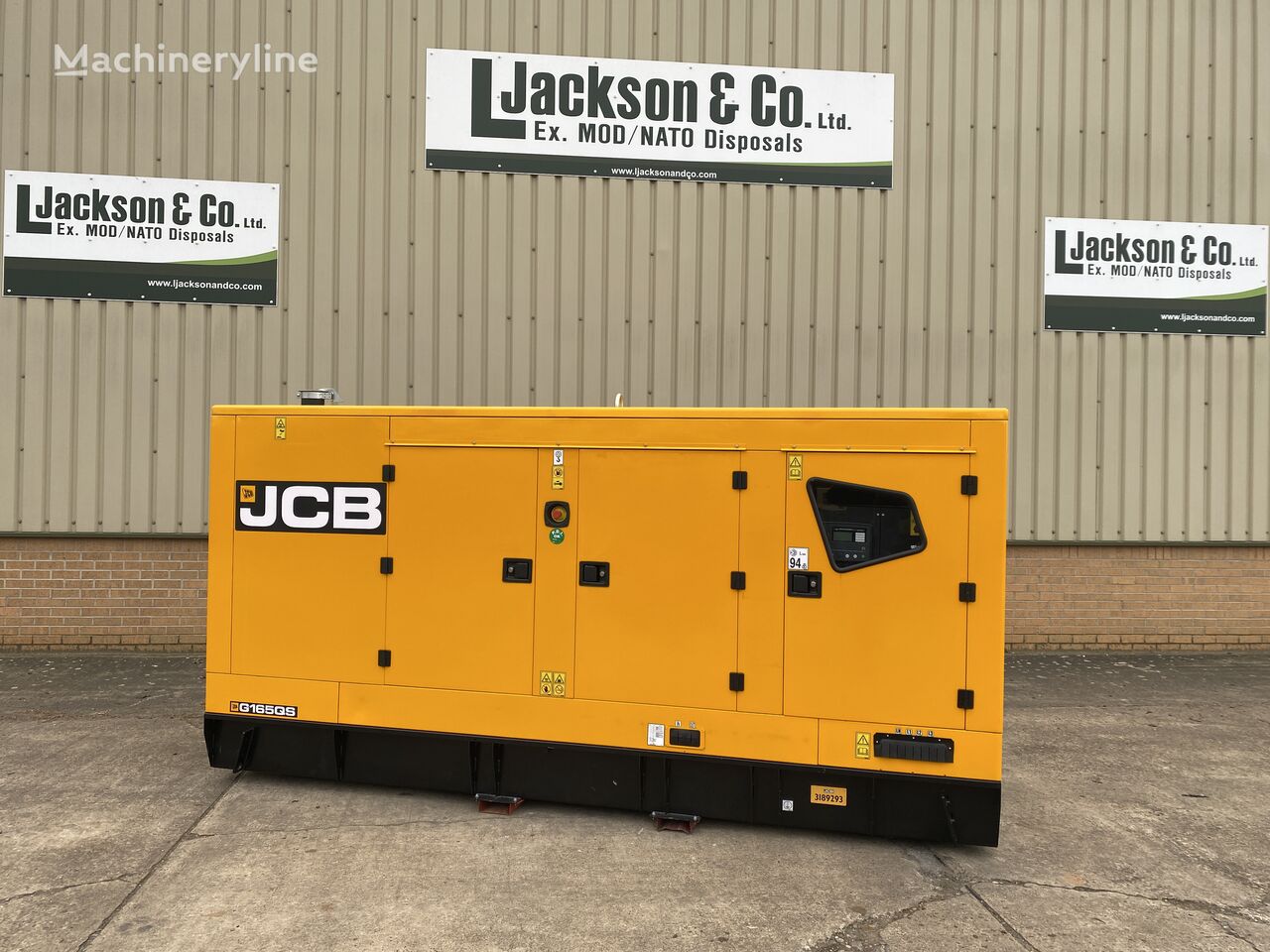 generator de curent pe motorină JCB G165 nou