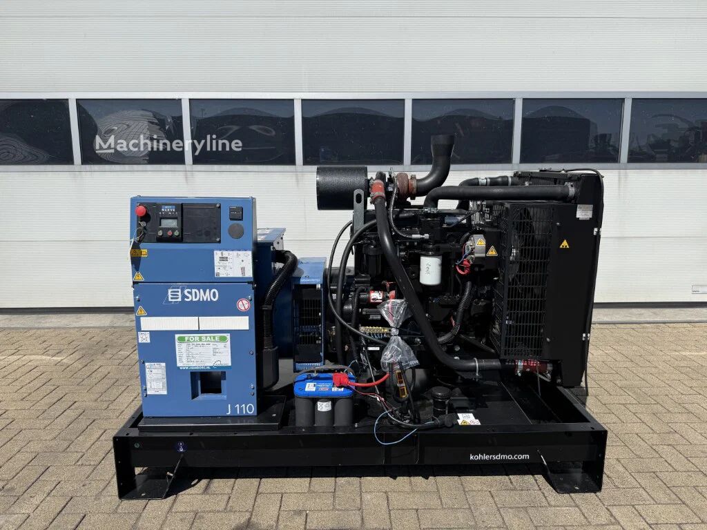 مولد كهربائي يعمل بالديزل SDMO J110 John Deere Leroy Somer 110 kVA noodstroom generatorset - Machineryline