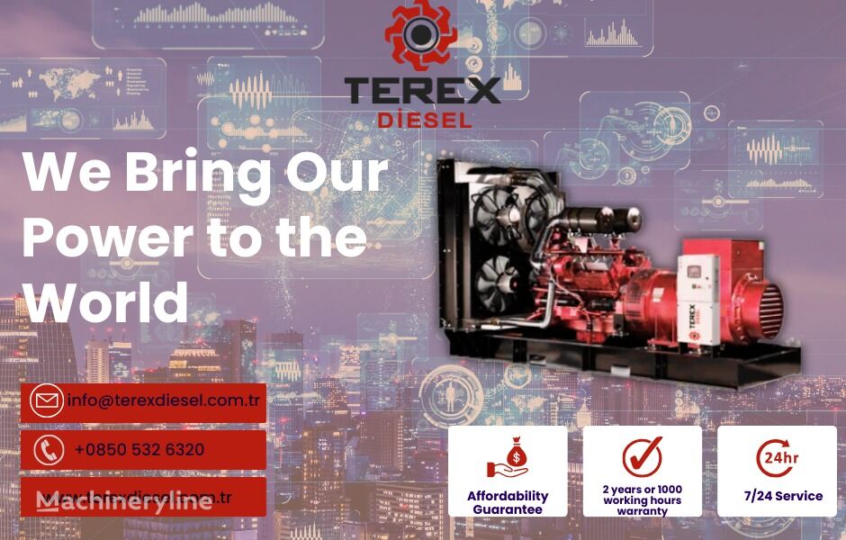 جديد مولد كهربائي يعمل بالديزل Terex Diesel 1000 kW (1250 kVA)