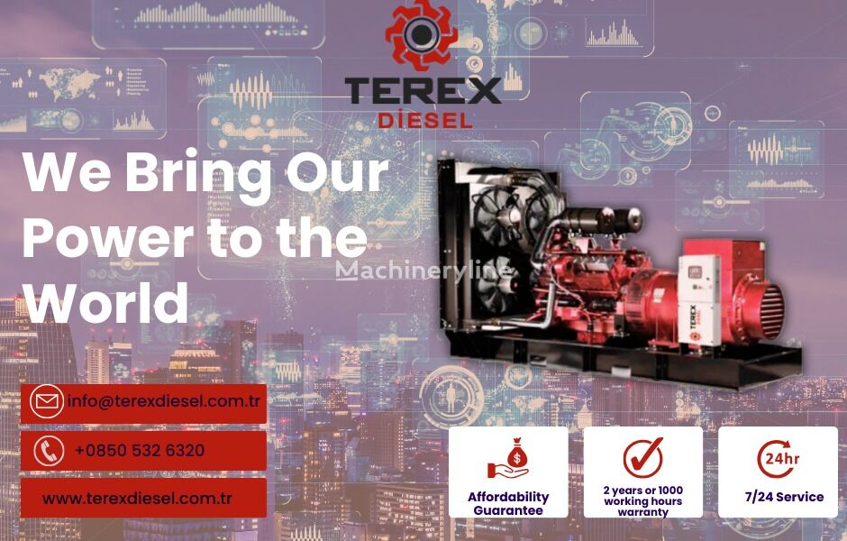 genset diesel Terex Diesel 80 kW (110 kVA) baru