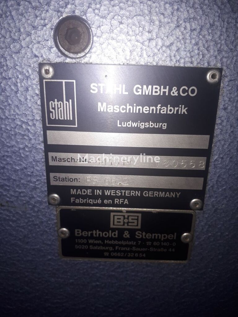 STAHL PS 66.2 folder machine