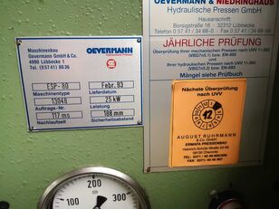 Oevermann ESP-80 hydraulic press