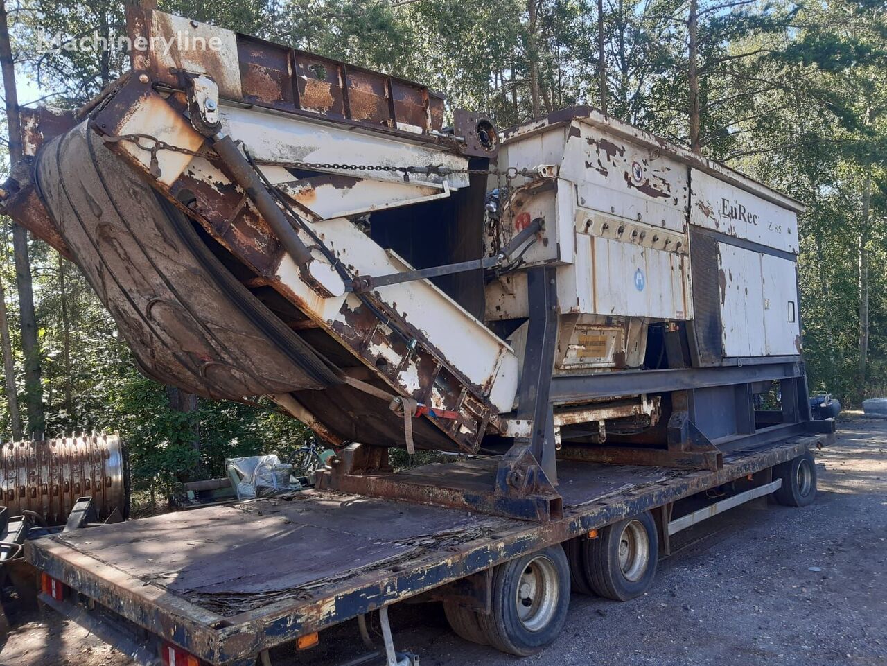 EuRec Z85 shredder rozdrabniacz do metalu odpadów drewna korzeni industrijski šreder