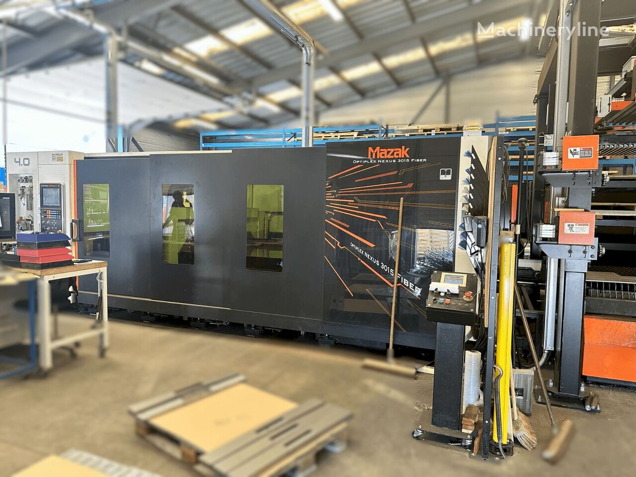 Mazak Optiplex Nexus 3015 4,0kW Fiber + Fasani CSS3015 laser cutting machine