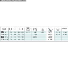 serra de fita para metal Berg & Schmid GBS 242 DG AutoCut nova