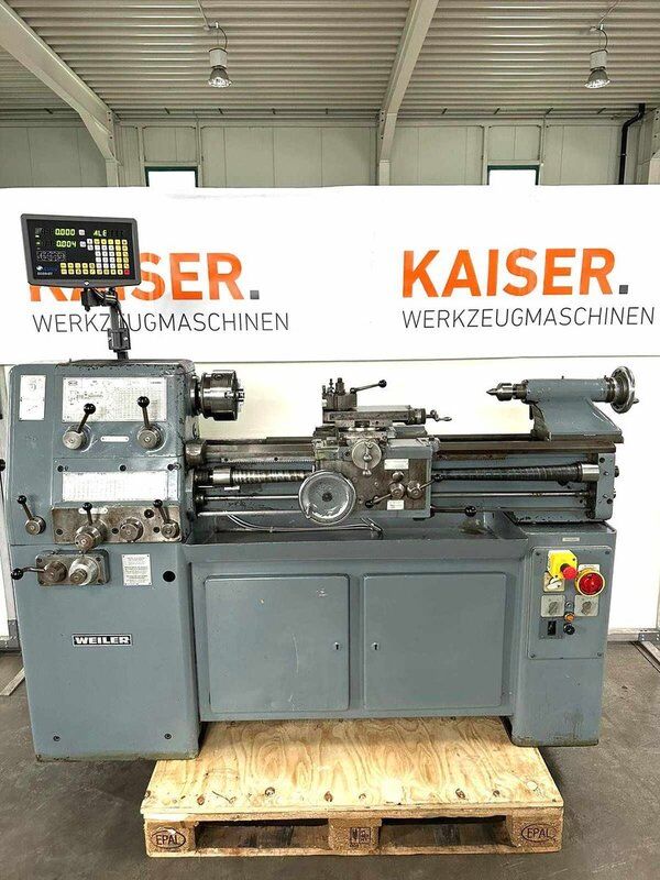 torno de metal Weiler  Condor, Leit- u. Zugspindeldrehmaschine, BJ 1980 - Neue Digitala