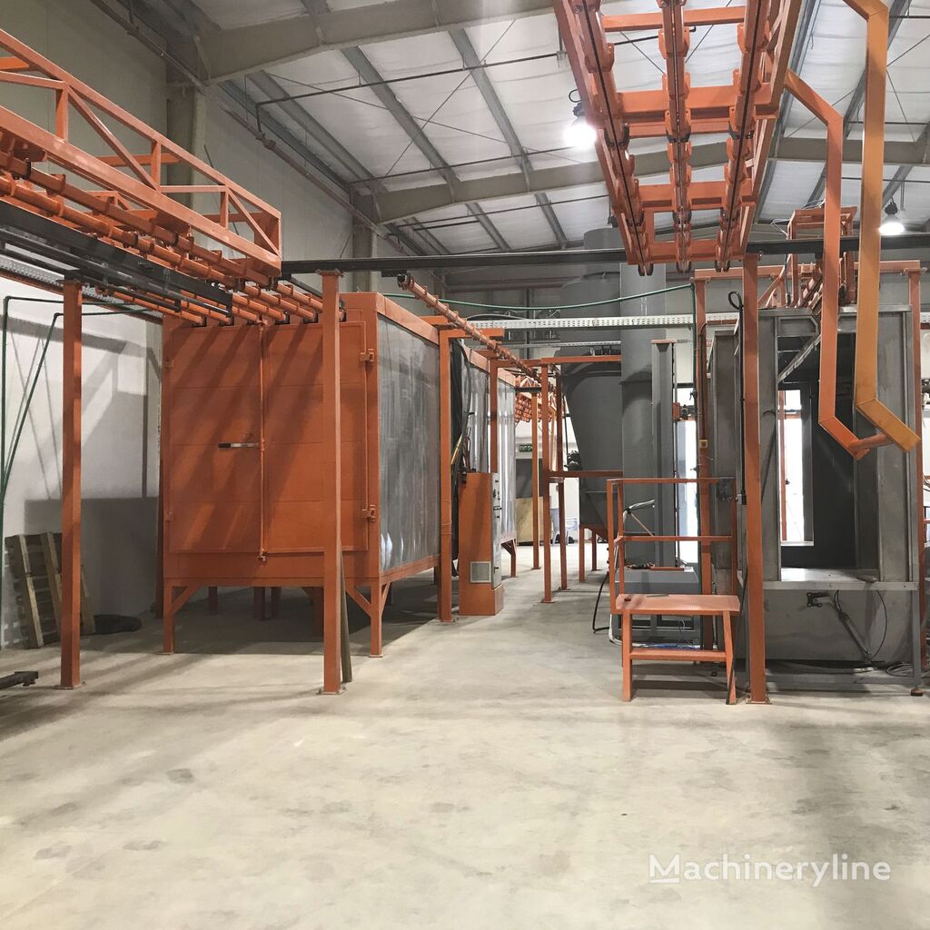 ново оборудване за прахово боядисване TRANSFER TYPE powder coating machine plant