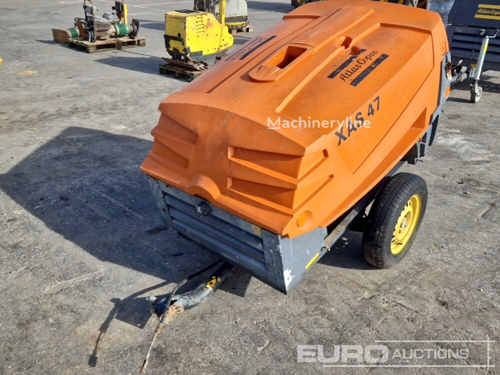Atlas Copco XAS47KD 92CFM mobile compressor - Machineryline