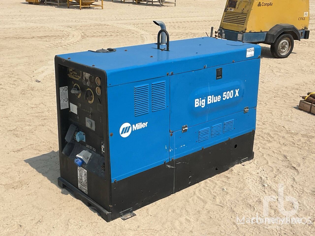 groupe de soudure sur remorque Miller BIG BLUE 500X Skid-Mounted