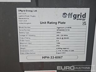 Outro gerador Offgrid Energy Ingenium LX45/90 a venda - Imagem 13 | Machineryline AO Outro gerador Offgrid Energy Ingenium LX45/90 | Imagem 13 - Machineryline
