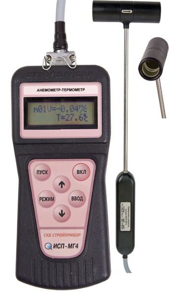 kita laboratorinė įranga Anemometry-termometry tsifrovye ISP−MG4, ISP−MG4.01, ISP−MG4PM iz