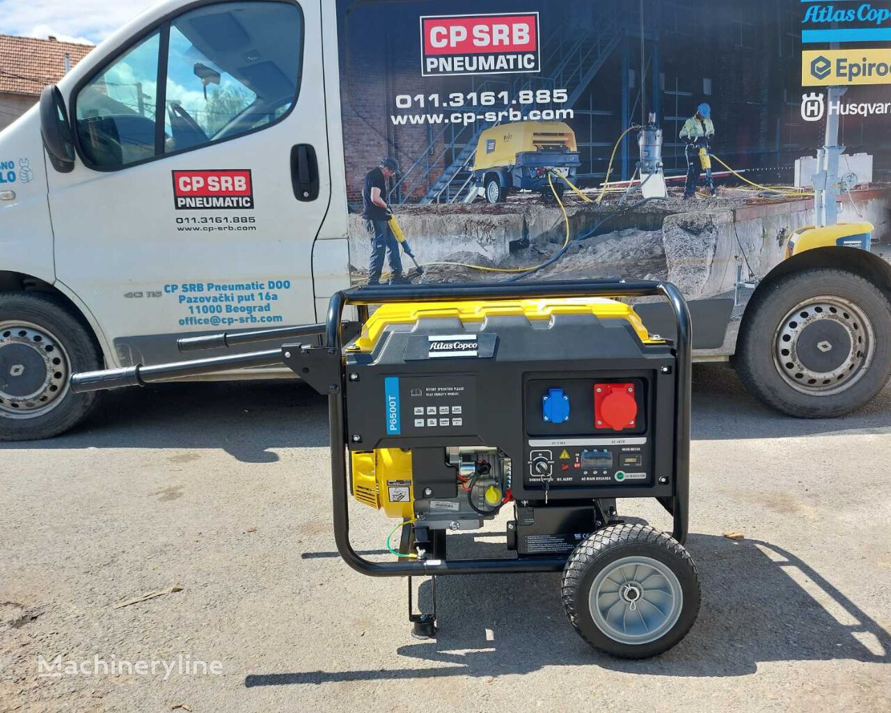 new Atlas Copco P 6500T petrol generator