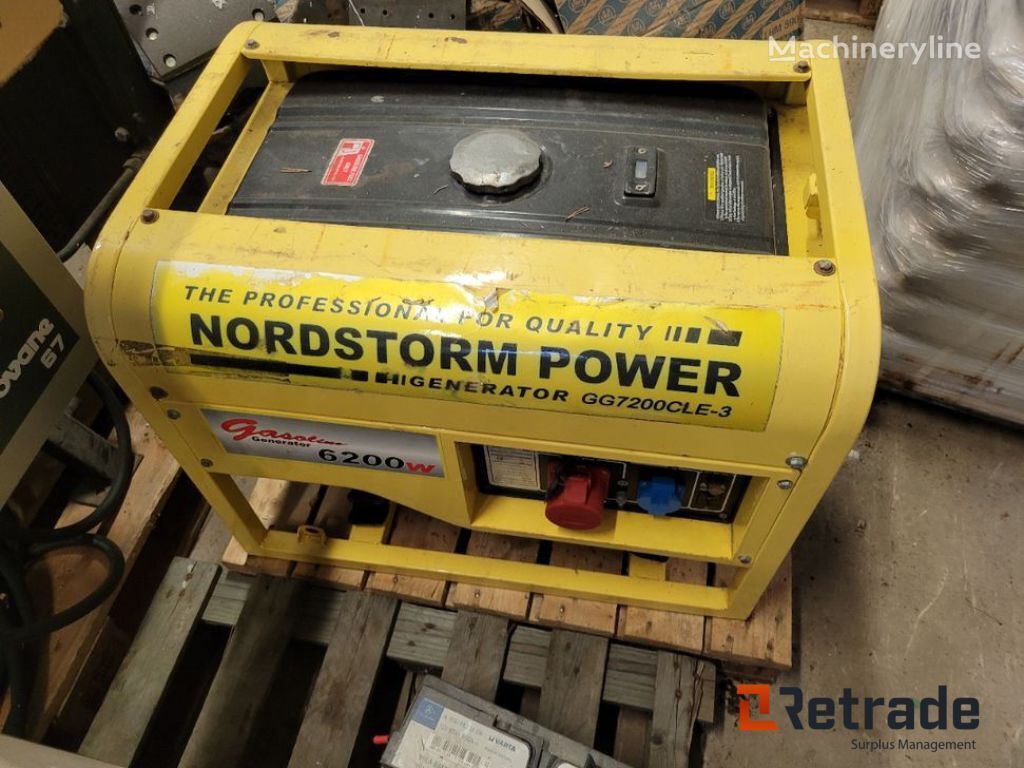 Elverk Bensindrivet 6200w Nordstorm Power  / Petrol powered powe petrol generator