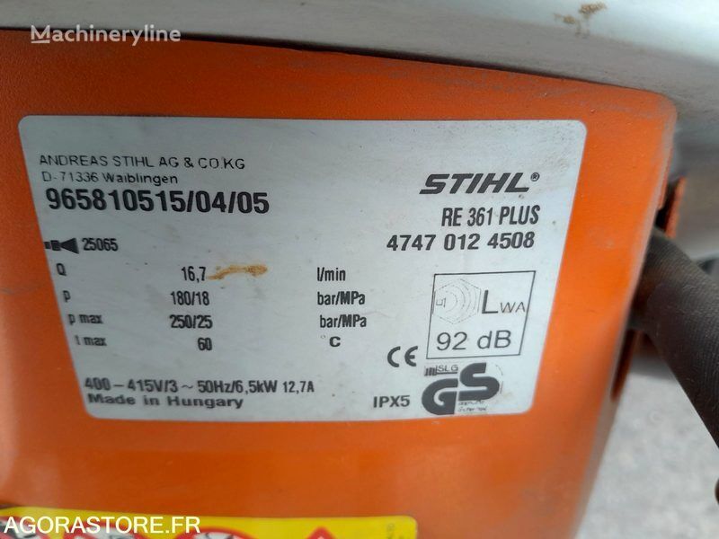 وحدة غسيل المركبات Stihl RE 361 PLUS