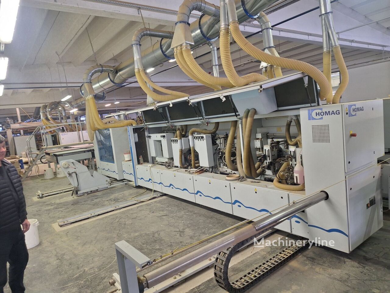 Homag industrial production line for high-volume panel processing and proizvodna linija - Machineryline