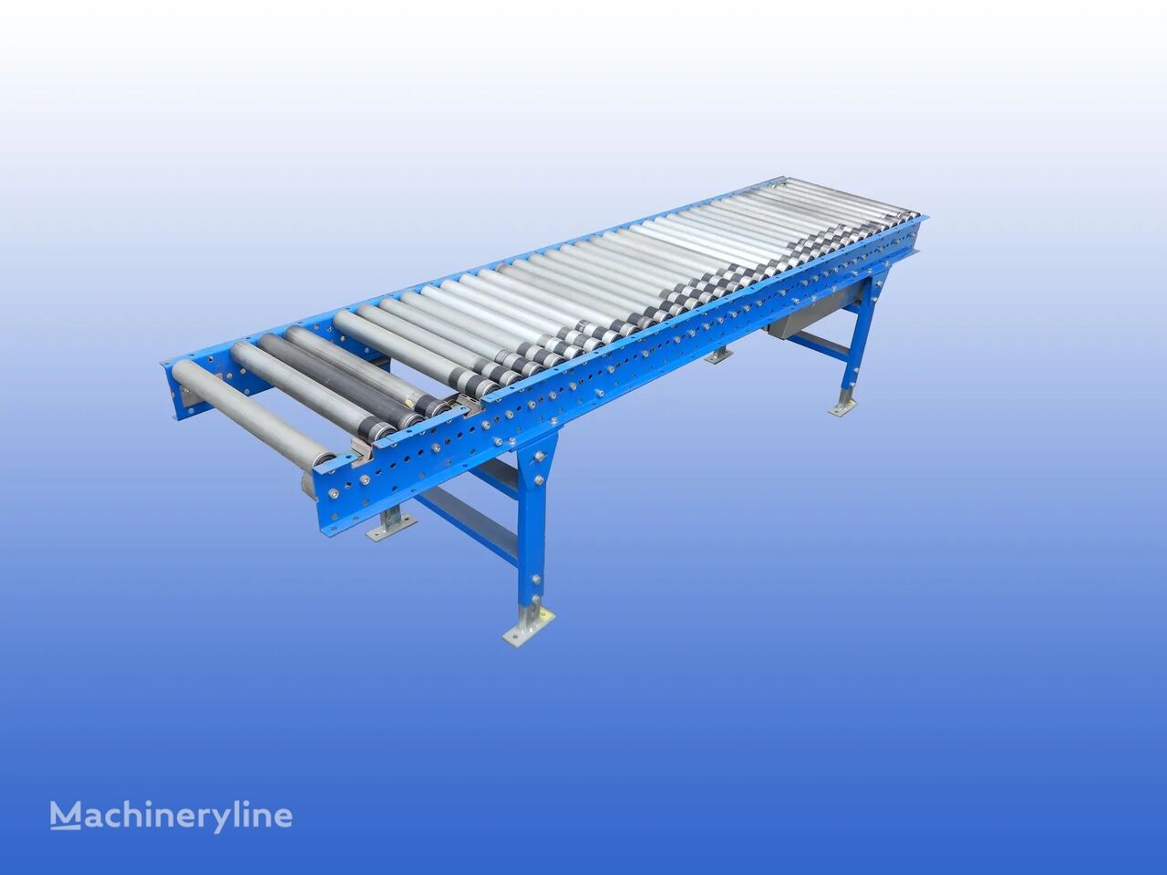 new 2.45 m. Angetriebene Rollenbahn Transportrollbahn Förderband geb roller conveyor